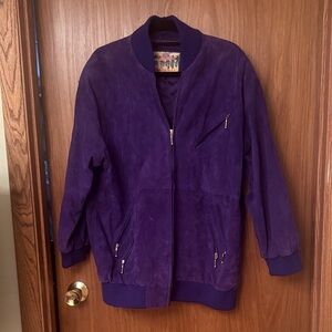 Stylish Women's Purple Bomber Jacket
